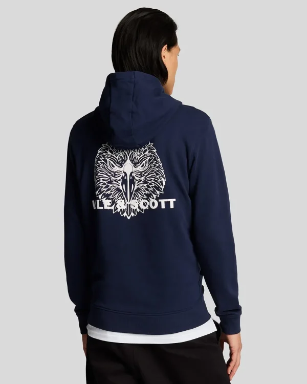 Lyle & Scott Kapuzenpullover<Adlerkopf Pullover Hoodie Marine