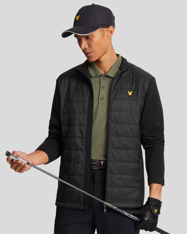 Lyle & Scott Golf<Baffle gesteppte Golf Jacke mit durchgehendem Reißverschluss JetBlack