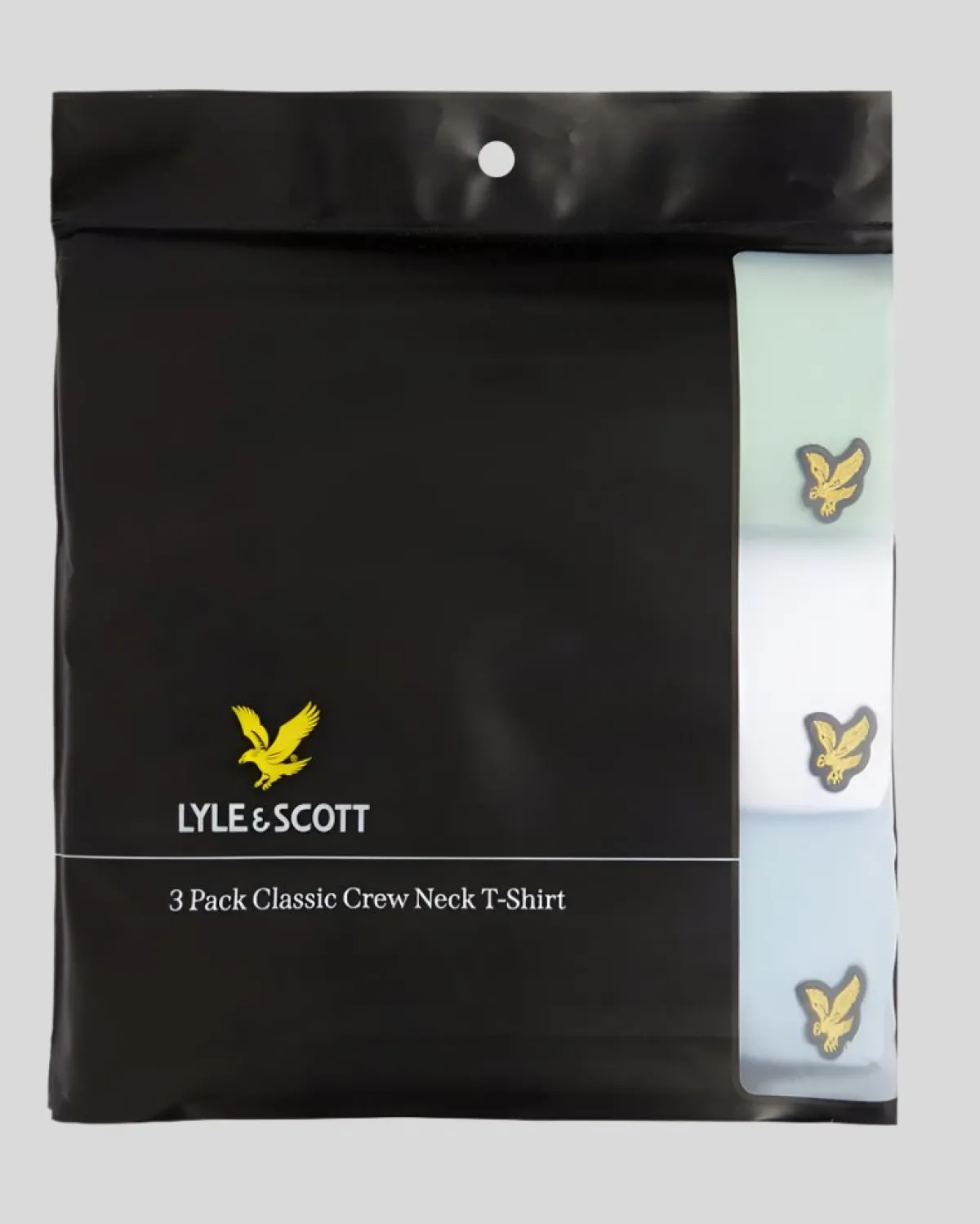 basic_er_pack_tshirt_1-1.webp Lyle & Scott Geschenk-sets<Basic 3er Pack T-Shirt GreyedJade/Weiß/ChambrayBlau