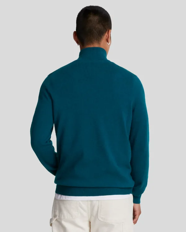 Lyle & Scott Pullover & Strickwaren<Baumwolle Merino 1/4 Reißverschluss Pullover ApresNavy