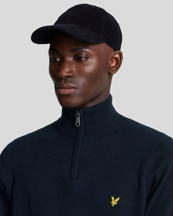Lyle & Scott Pullover & Strickwaren<Baumwolle Merino 1/4 Reißverschluss Pullover DarkNavy