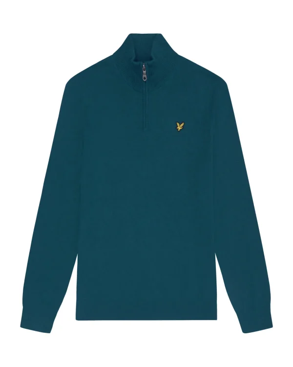 Lyle & Scott Pullover & Strickwaren<Baumwolle Merino 1/4 Reißverschluss Pullover ApresNavy
