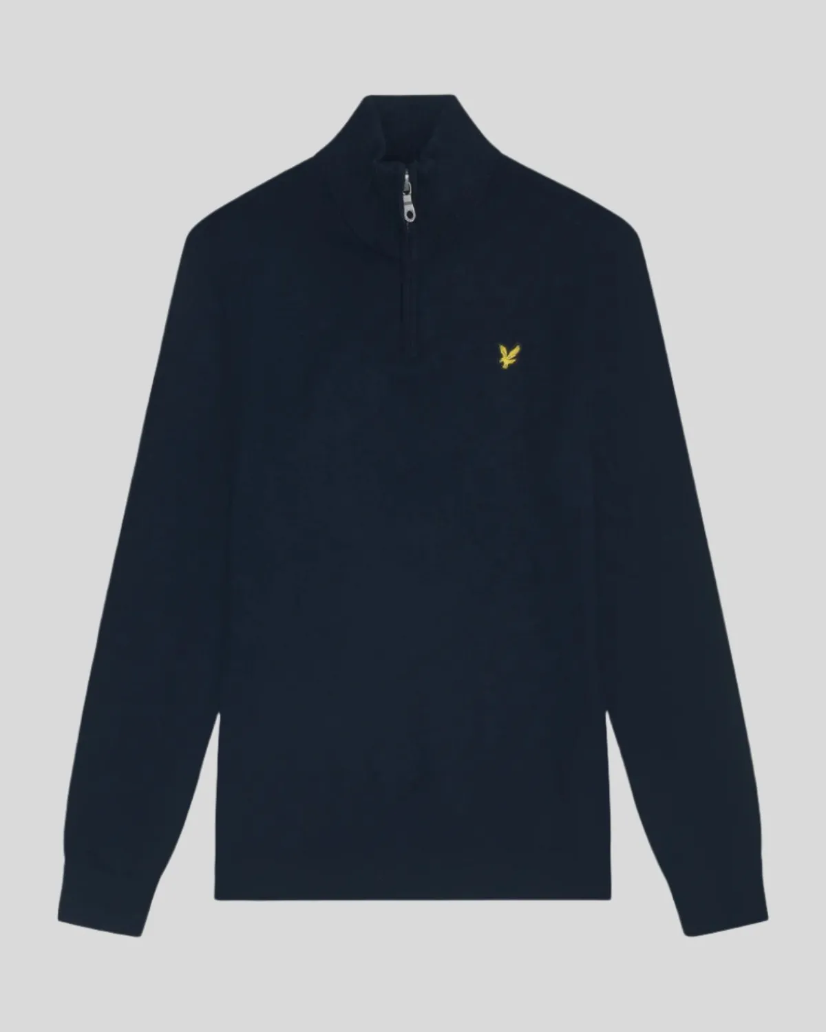baumwolle_merino__reiverschluss_pullover_4.webp Lyle & Scott Pullover & Strickwaren<Baumwolle Merino 1/4 Reißverschluss Pullover DarkNavy