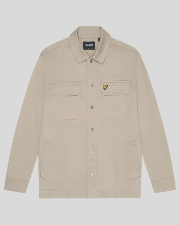 Lyle & Scott Groß & Groß | Übergrößen<Bedford Cord Überhemd HeritageTaupe