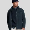 Lyle & Scott Vermächtnis<Besticktes Fleece Überhemd DunkleMarine