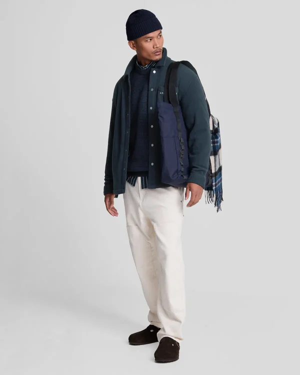 Lyle & Scott Vermächtnis<Besticktes Fleece Überhemd DunkleMarine