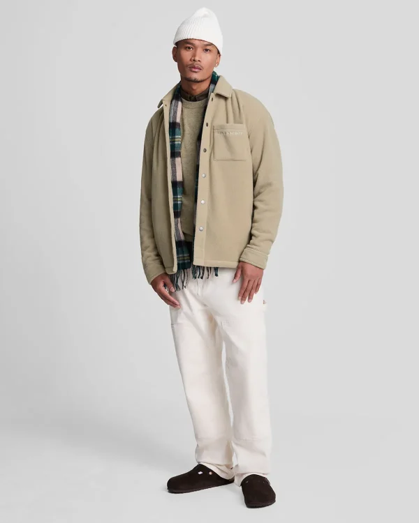 Lyle & Scott Drehbuchsticke<Besticktes Fleece Überhemd SageUniform