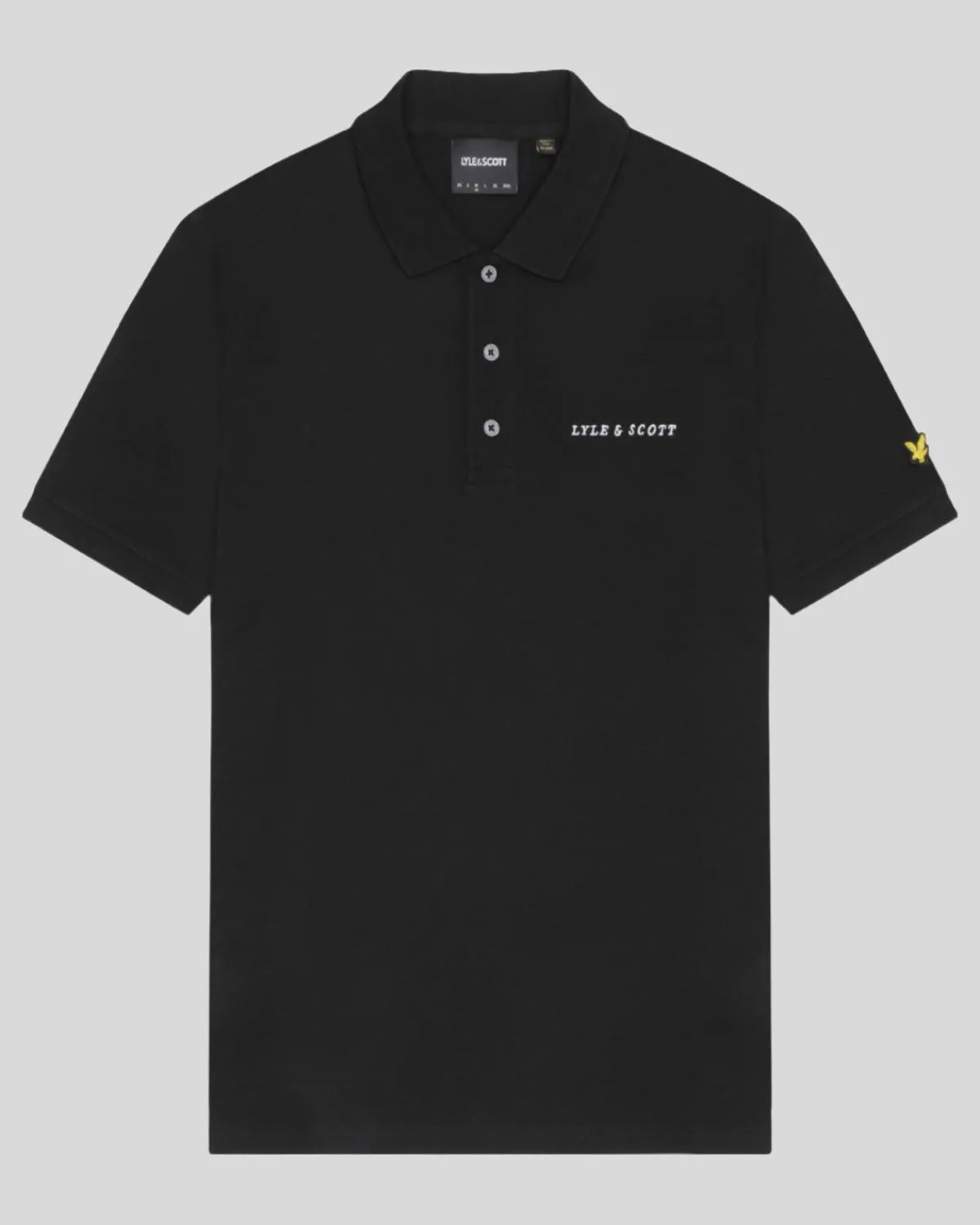 besticktes_polohemd_4-2.webp Lyle & Scott Drehbuchsticke | Polohemden<Besticktes Polohemd JetBlack/White