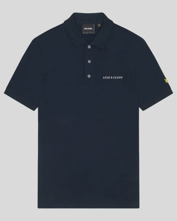 Lyle & Scott Drehbuchsticke | Polohemden<Besticktes Polohemd DarkNavy/Cove