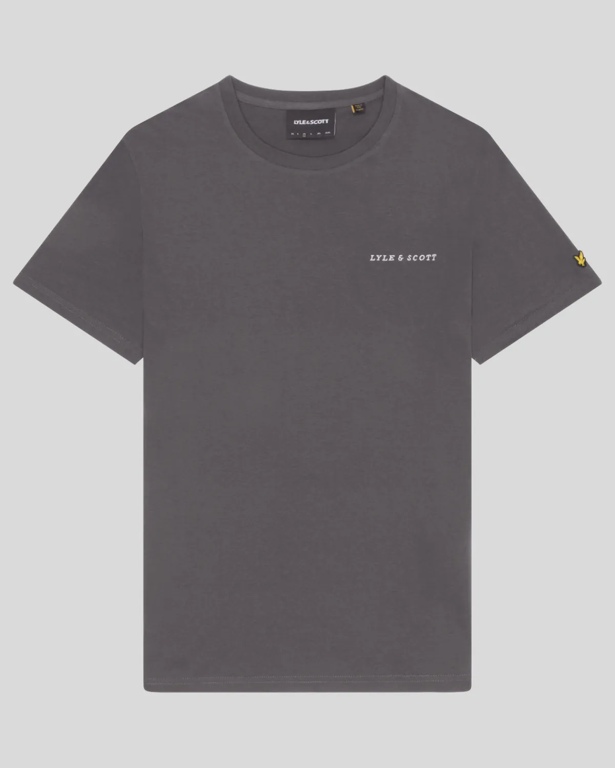 besticktes_tshirt_0-5.webp Lyle & Scott Groß & Groß | Übergrößen<Besticktes T-Shirt Gunmetal/Cove