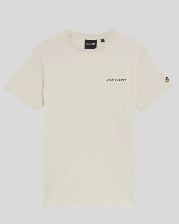 Lyle & Scott Drehbuchsticke | T-shirts<Besticktes T-Shirt Cove/DarkNavy
