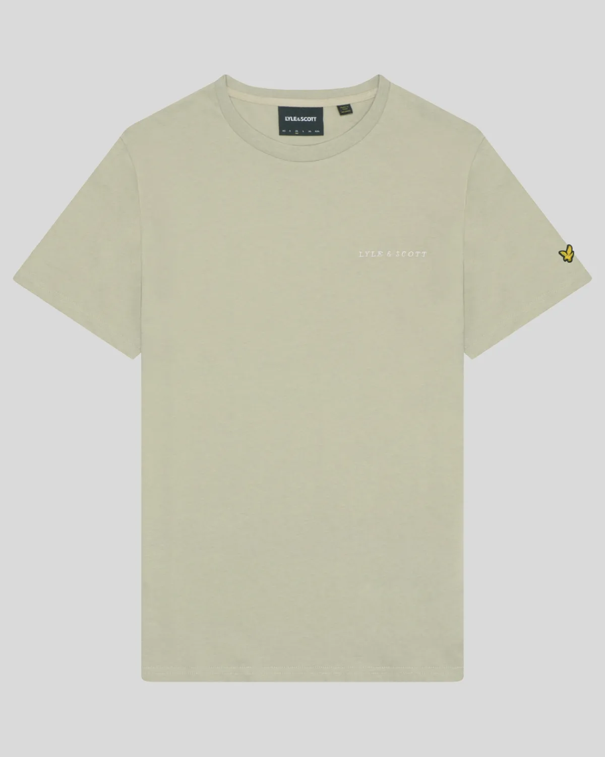 besticktes_tshirt_4-3.webp Lyle & Scott Drehbuchsticke | T-shirts<Besticktes T-Shirt DriedSage/Cove