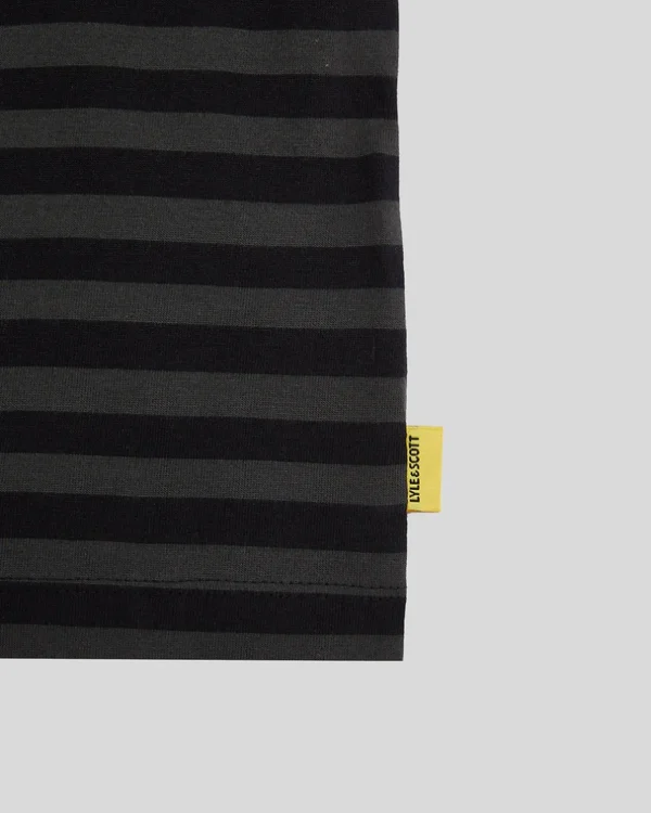 Lyle & Scott Kinder Polos & T-shirts<Bretonisches T-Shirt für Kinder JetBlack