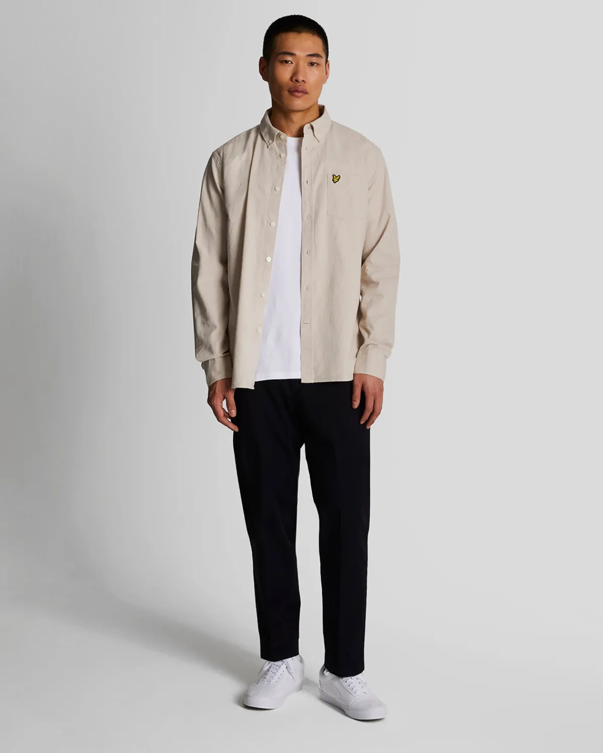 button_down_hemd_aus_baumwolle_und_leinen_1.webp Lyle & Scott Hemden<Button Down Hemd aus Baumwolle und Leinen Bucht