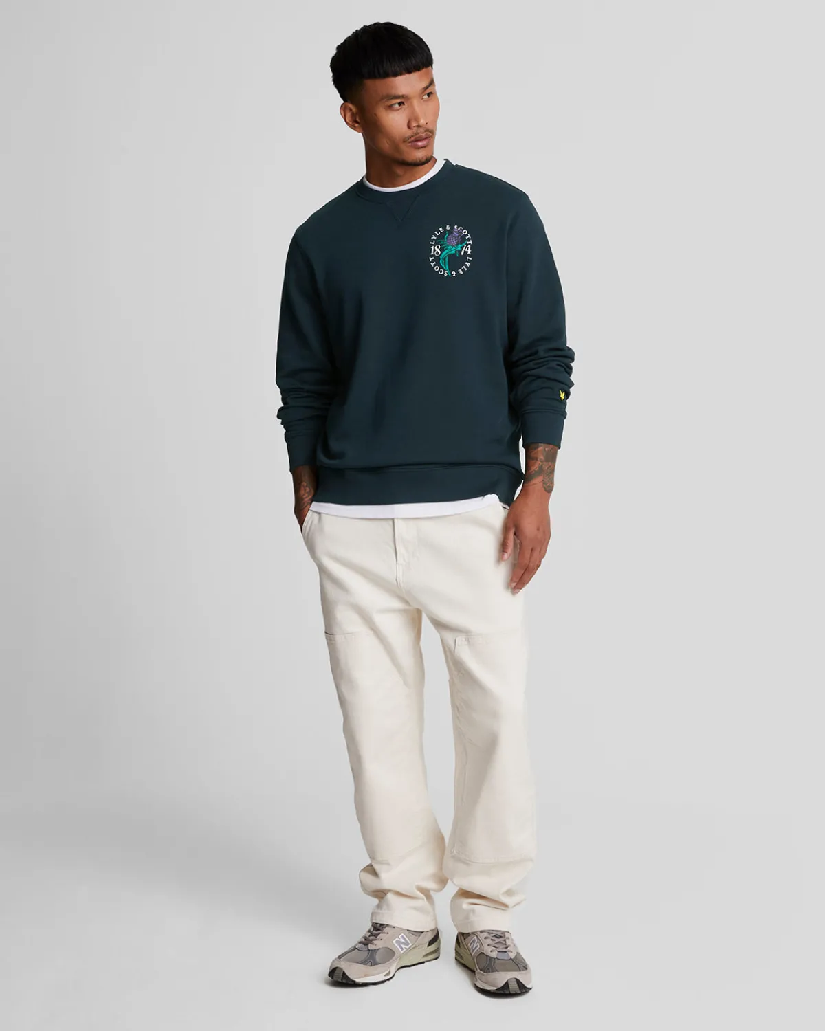 distel_flora_bedrucktes_sweatshirt_mit_rundhalsausschnitt_2-1.webp Lyle & Scott Vermächtnis | Sweatshirts<Distel Flora Bedrucktes Sweatshirt mit Rundhalsausschnitt DarkNavy