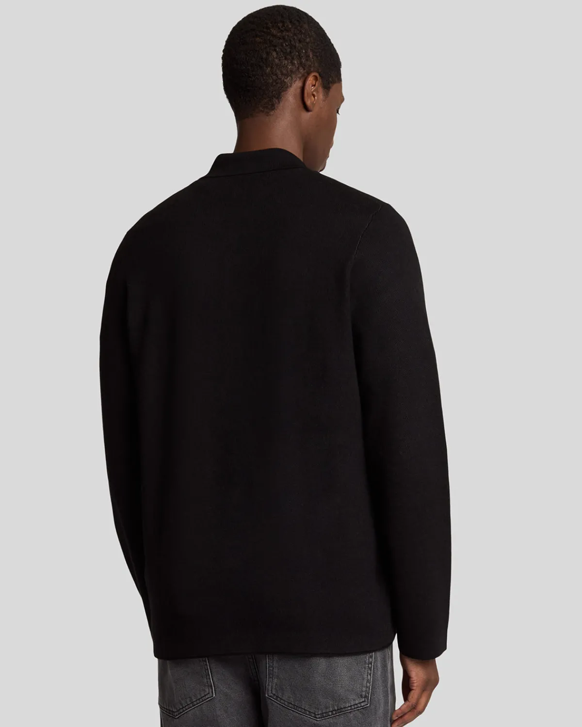doppelt_gestricktes_hemd_2.webp Lyle & Scott Vermächtnis | Hemden<Doppelt gestricktes Hemd JetBlack