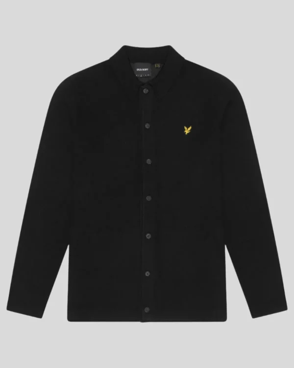 Lyle & Scott Vermächtnis | Hemden<Doppelt gestricktes Hemd JetBlack