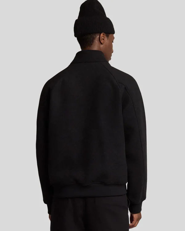 Lyle & Scott Vermächtnis<Double Face Wolle Harrington Jacke JetBlack