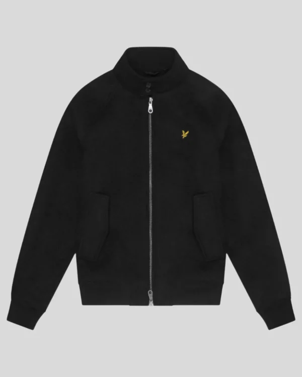 Lyle & Scott Vermächtnis<Double Face Wolle Harrington Jacke JetBlack