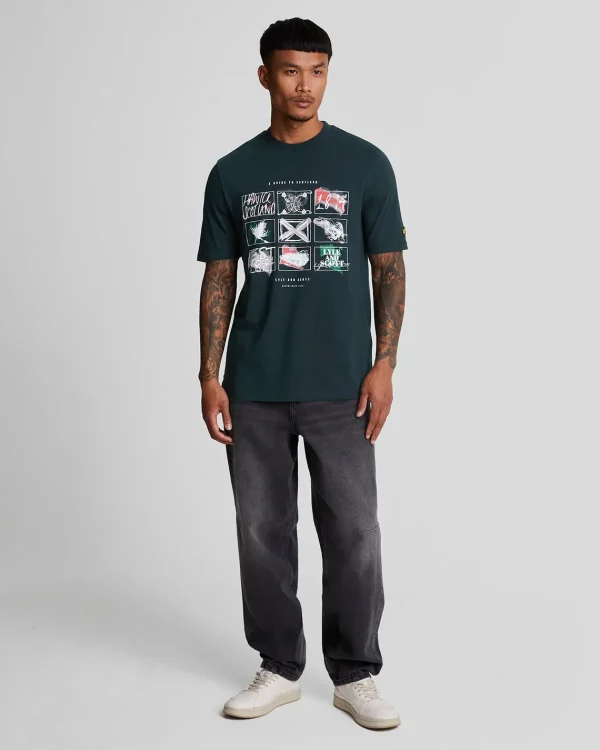 Lyle & Scott Vermächtnis | T-shirts<Ein Führer durch Schottland Grafik T-Shirt DarkNavy