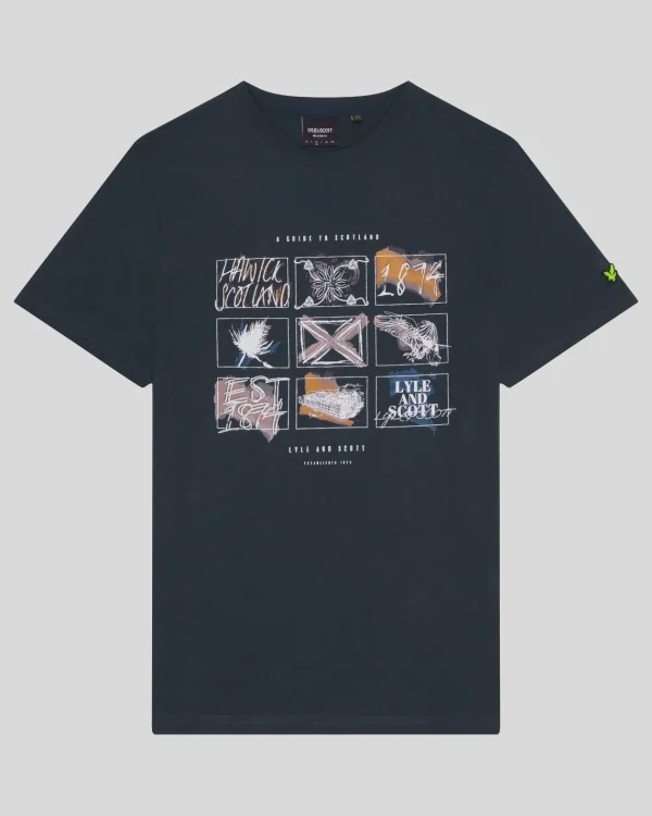 Lyle & Scott Vermächtnis | T-shirts<Ein Führer durch Schottland Grafik T-Shirt DarkNavy