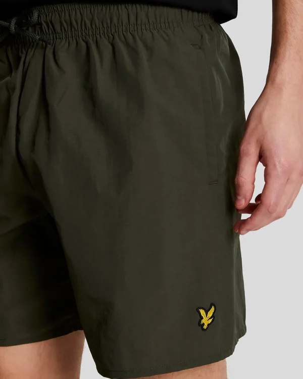 Lyle & Scott Kurze Hosen<Einfarbige Badeshorts Olive
