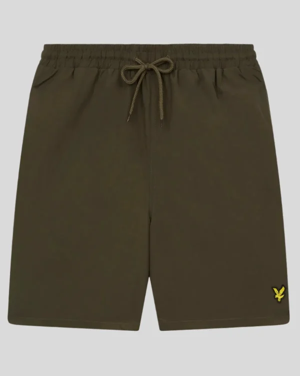 Lyle & Scott Kurze Hosen<Einfarbige Badeshorts Olive