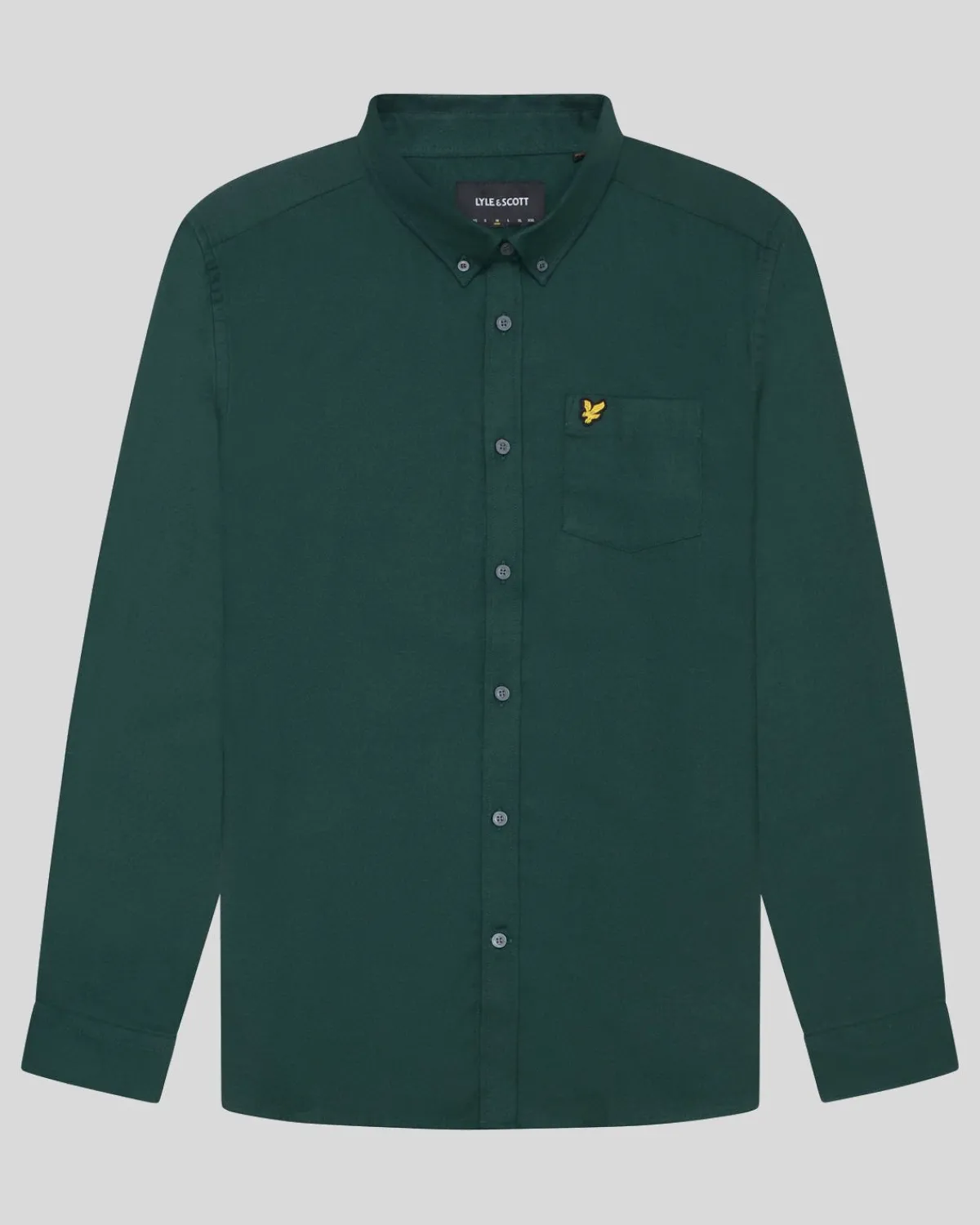 einfarbiges_flanellhemd_0-2.webp Lyle & Scott Groß & Groß | Übergrößen<Einfarbiges Flanellhemd ArgyleTeal
