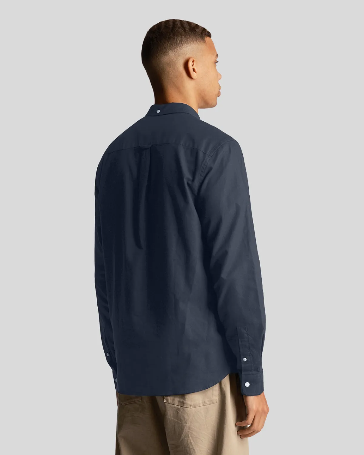 einfarbiges_flanellhemd_2-1.webp Lyle & Scott Hemden<Einfarbiges Flanellhemd Gunmetal
