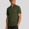 Lyle & Scott Grundlegendes | Polohemden<Einfarbiges Polohemd Olive