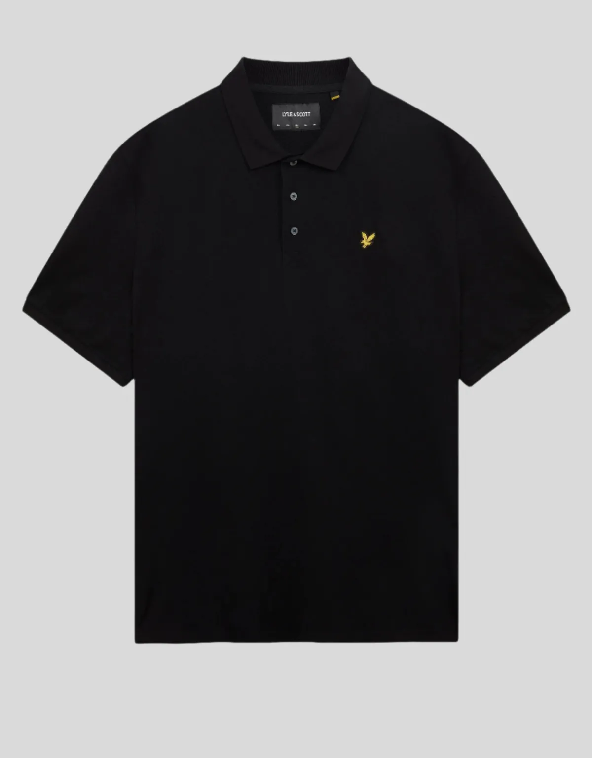 einfarbiges_polohemd_0-18.webp Lyle & Scott Groß & Groß | Übergrößen<Einfarbiges Polohemd Pechschwarz