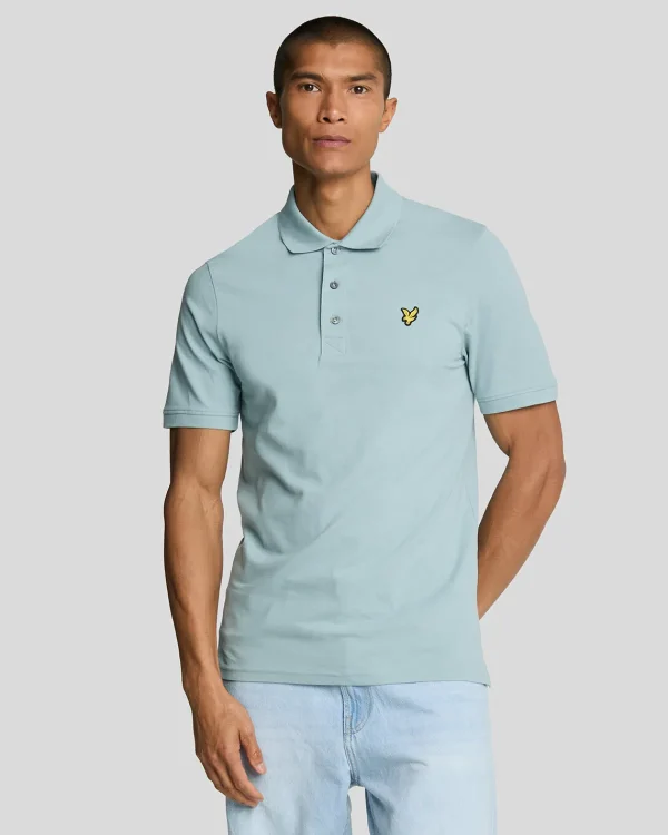 Lyle & Scott Polohemden<Einfarbiges Polohemd BlueSmoke
