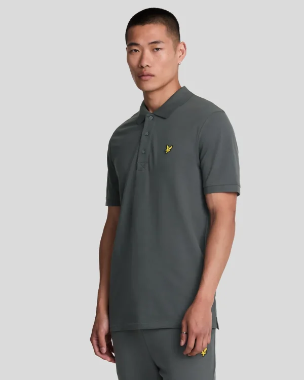 Lyle & Scott Polohemden<Einfarbiges Polohemd Gunmetal