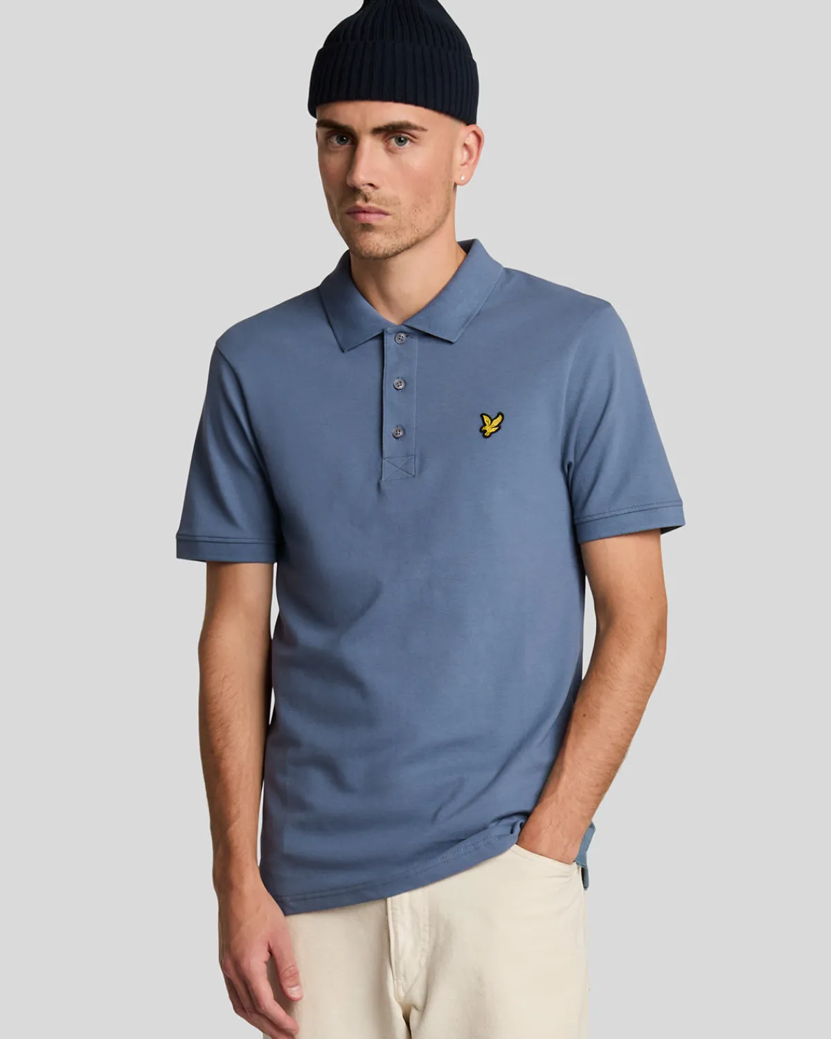 einfarbiges_polohemd_0-28.webp Lyle & Scott Polohemden<Einfarbiges Polohemd MistBlue