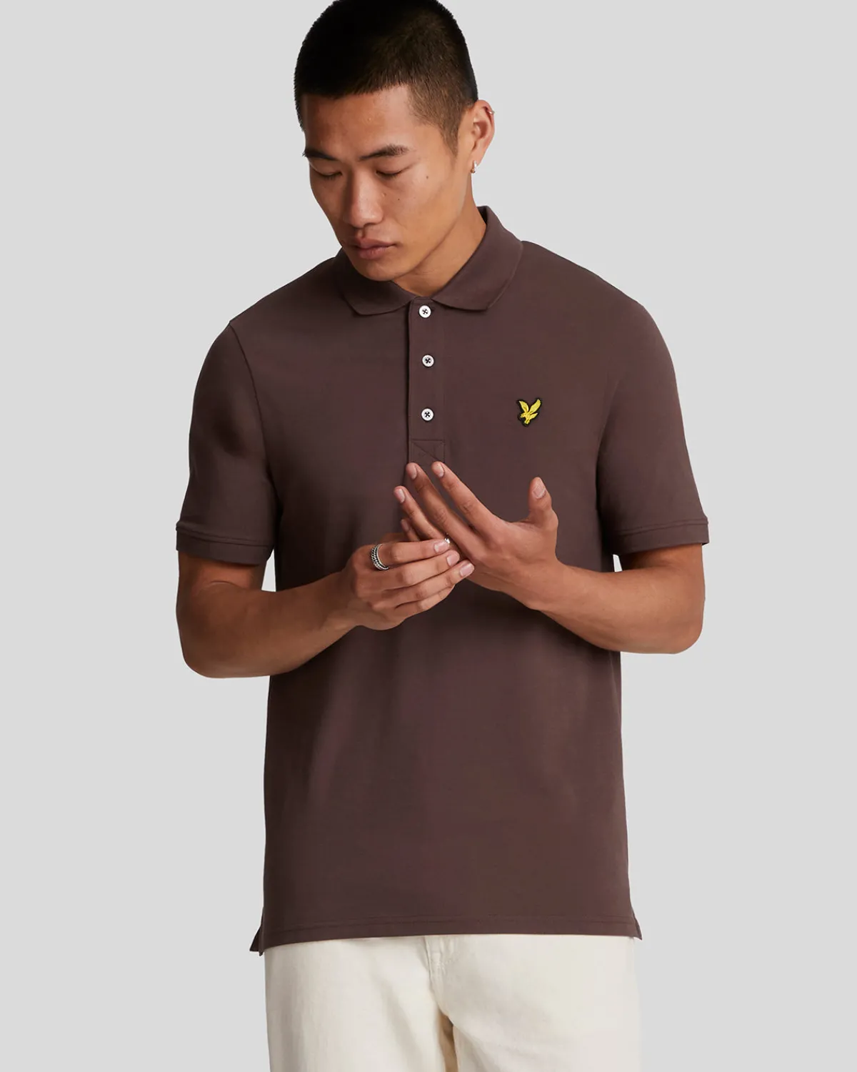 einfarbiges_polohemd_0-31.webp Lyle & Scott Polohemden<Einfarbiges Polohemd DeepMahogany