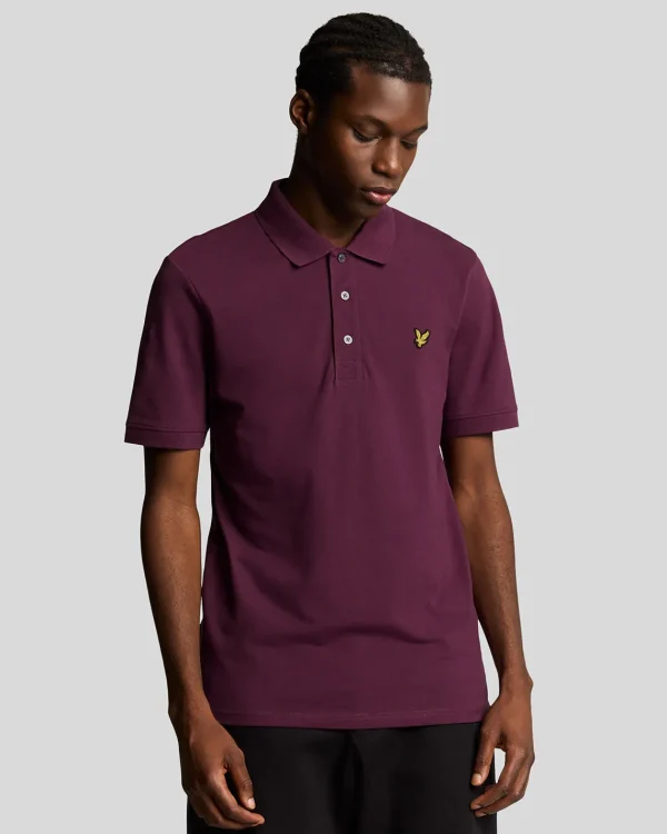 Lyle & Scott Polohemden<Einfarbiges Polohemd WeaversClaret