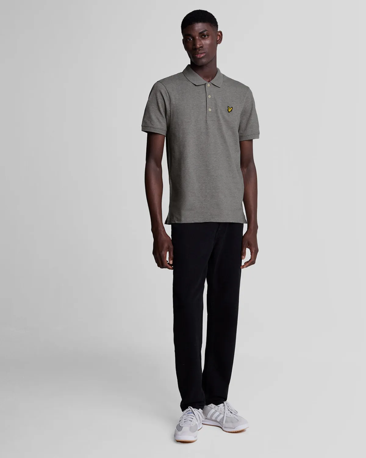 einfarbiges_polohemd_1-1.webp Lyle & Scott Grundlegendes | Polohemden<Einfarbiges Polohemd MidGreyMargel