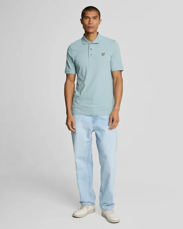 Lyle & Scott Polohemden<Einfarbiges Polohemd BlueSmoke