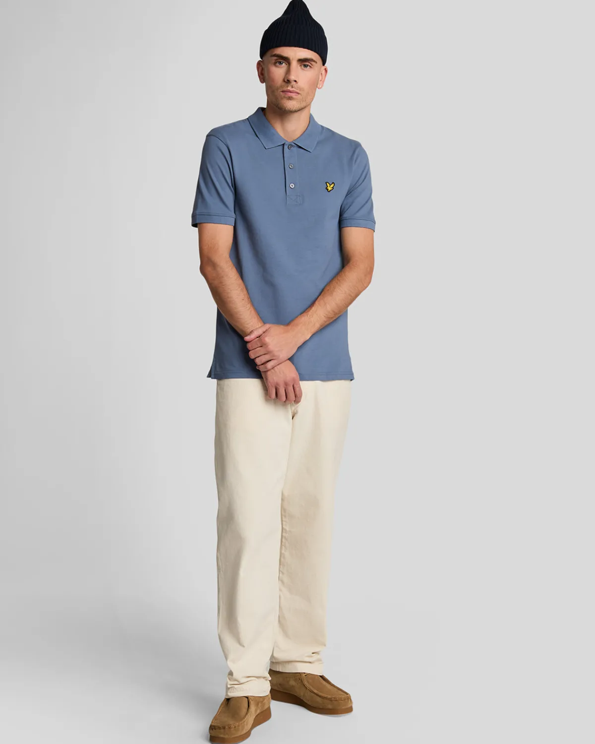 einfarbiges_polohemd_1-15.webp Lyle & Scott Polohemden<Einfarbiges Polohemd MistBlue