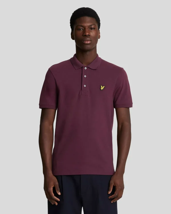 Lyle & Scott Grundlegendes | Polohemden<Einfarbiges Polohemd Burgund