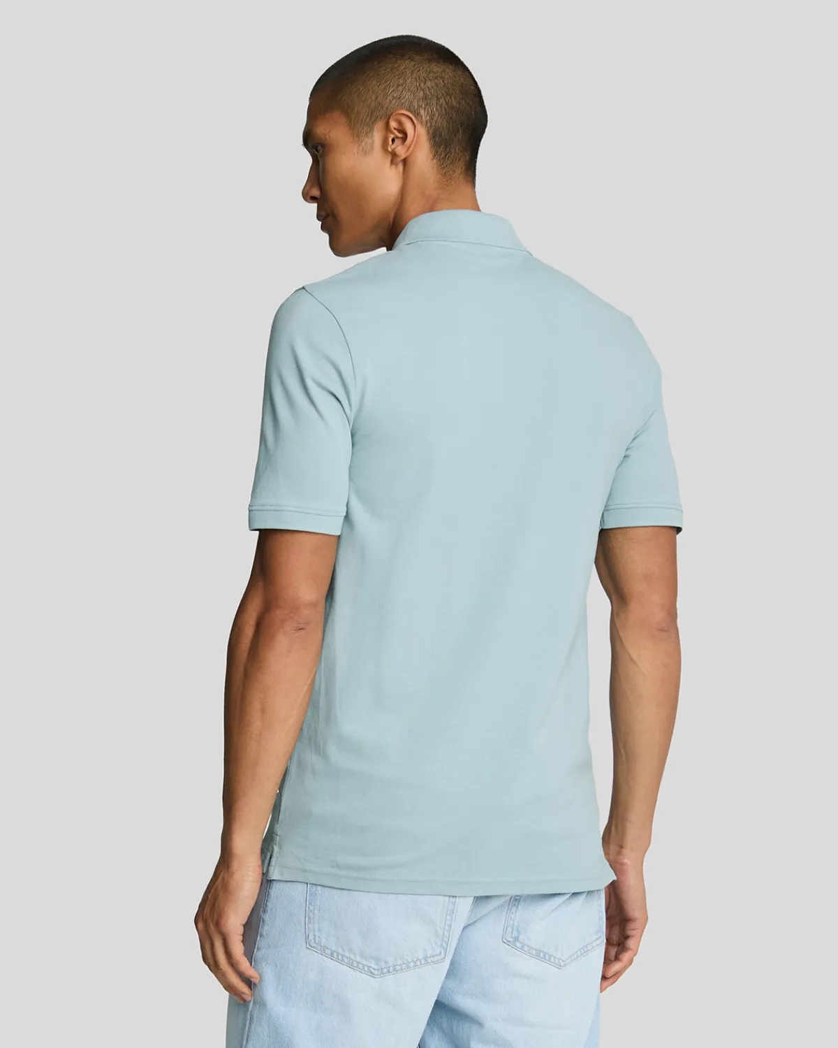 einfarbiges_polohemd_2-10.webp Lyle & Scott Polohemden<Einfarbiges Polohemd BlueSmoke