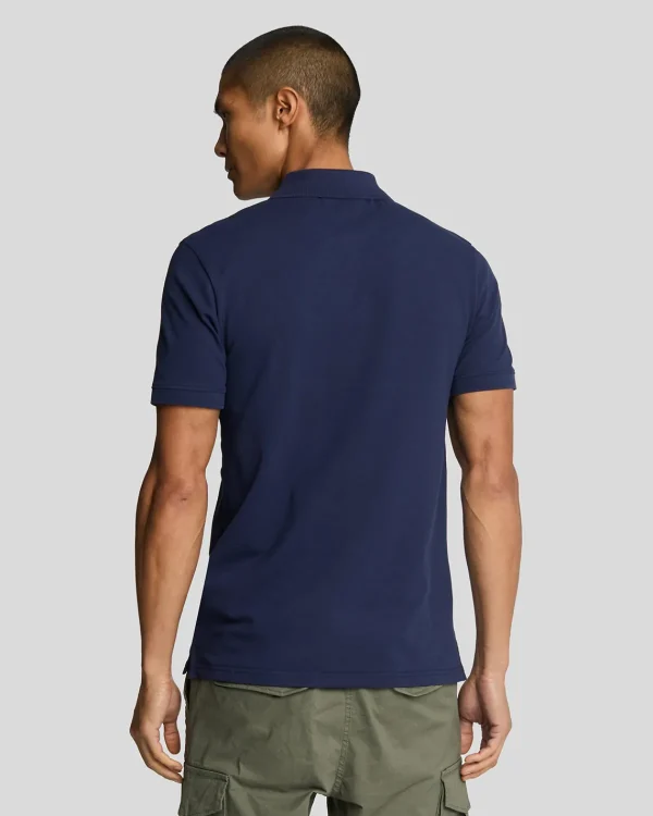 Lyle & Scott Grundlegendes | Polohemden<Einfarbiges Polohemd Marine