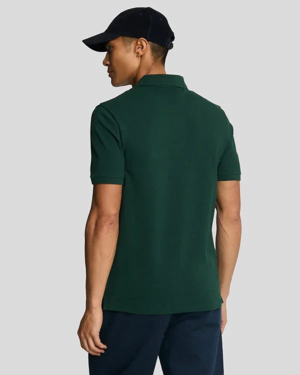 Lyle & Scott Grundlegendes | Polohemden<Einfarbiges Polohemd Dunkelgrün