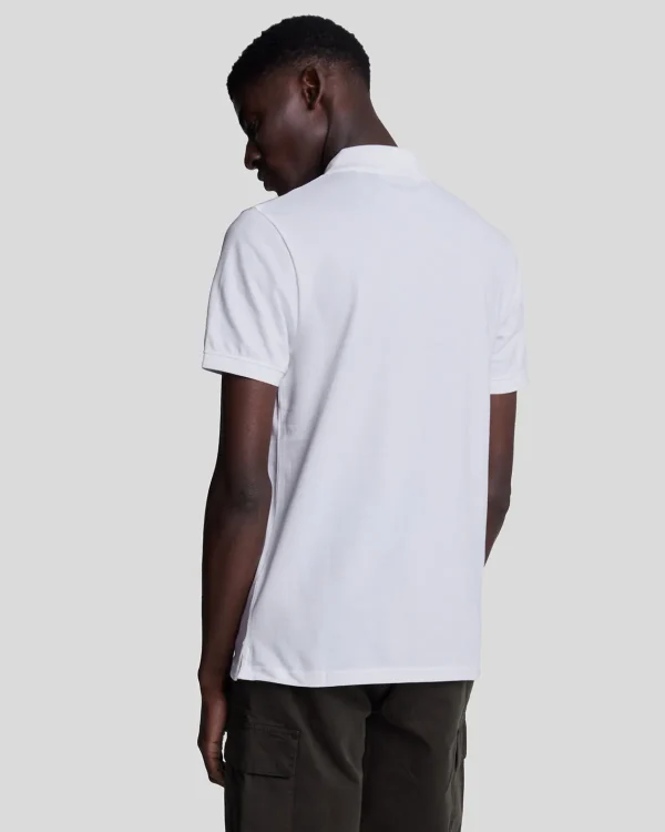 Lyle & Scott Grundlegendes | Polohemden<Einfarbiges Polohemd Weiss