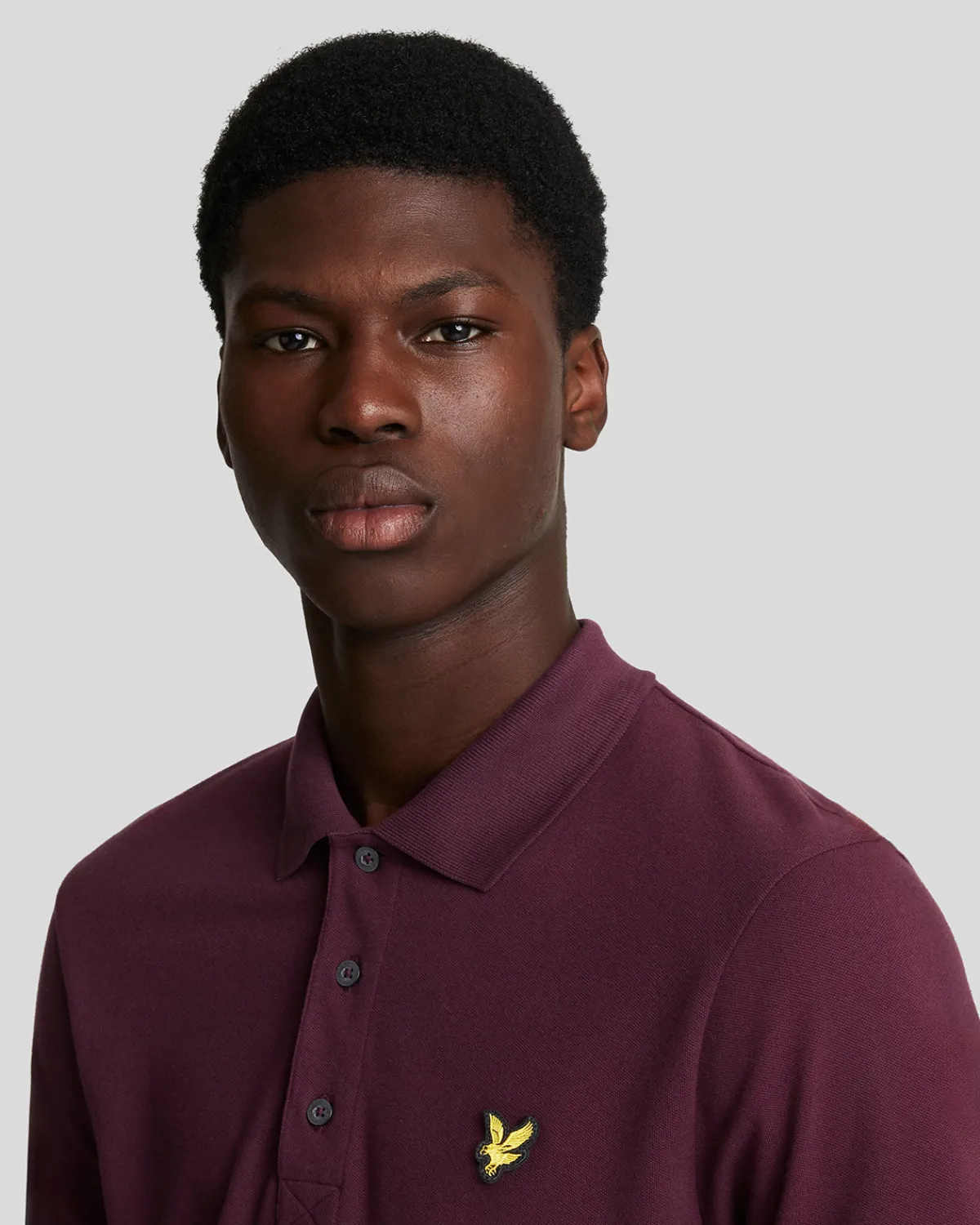 einfarbiges_polohemd_2-6.webp Lyle & Scott Grundlegendes | Polohemden<Einfarbiges Polohemd Burgund