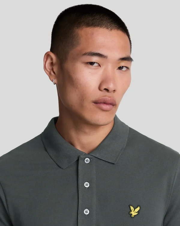 Lyle & Scott Polohemden<Einfarbiges Polohemd Gunmetal