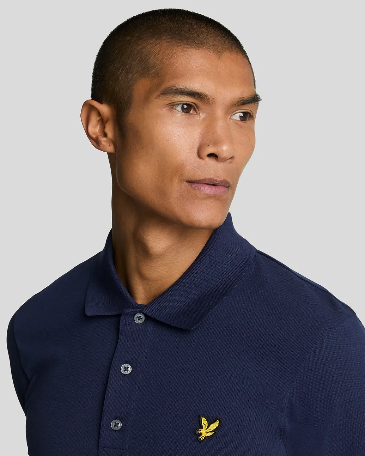 einfarbiges_polohemd_3-2.webp Lyle & Scott Grundlegendes | Polohemden<Einfarbiges Polohemd Marine