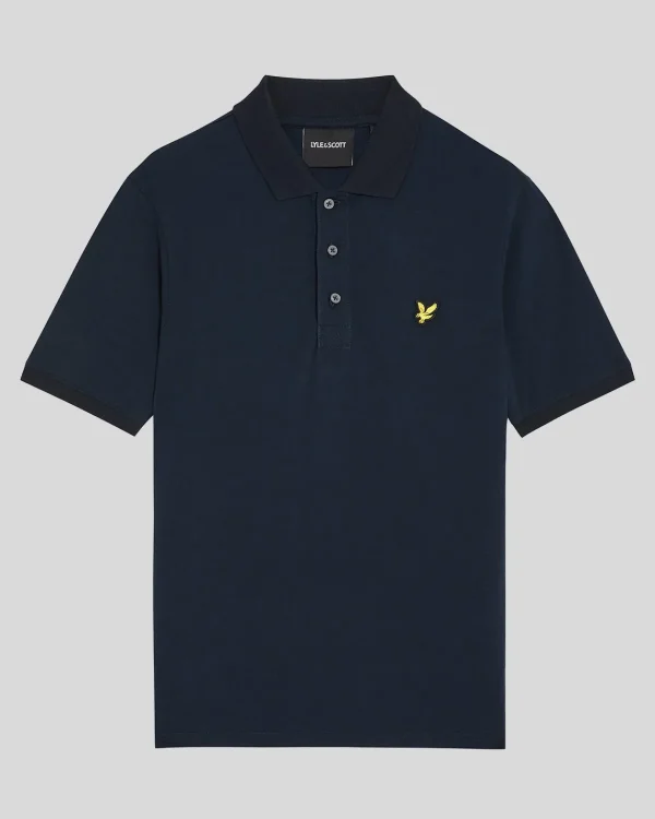 Lyle & Scott Polohemden<Einfarbiges Polohemd DunkleMarine