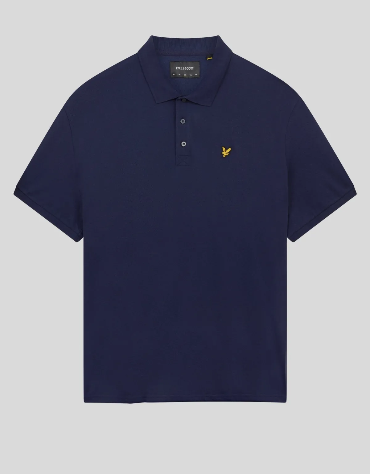 einfarbiges_polohemd_4-2.webp Lyle & Scott Grundlegendes | Polohemden<Einfarbiges Polohemd Marine