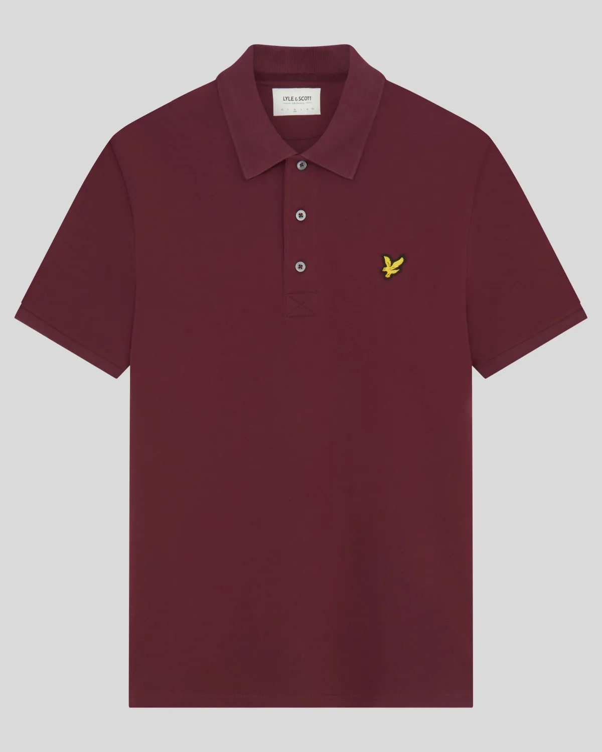 einfarbiges_polohemd_4-6.webp Lyle & Scott Grundlegendes | Polohemden<Einfarbiges Polohemd Burgund